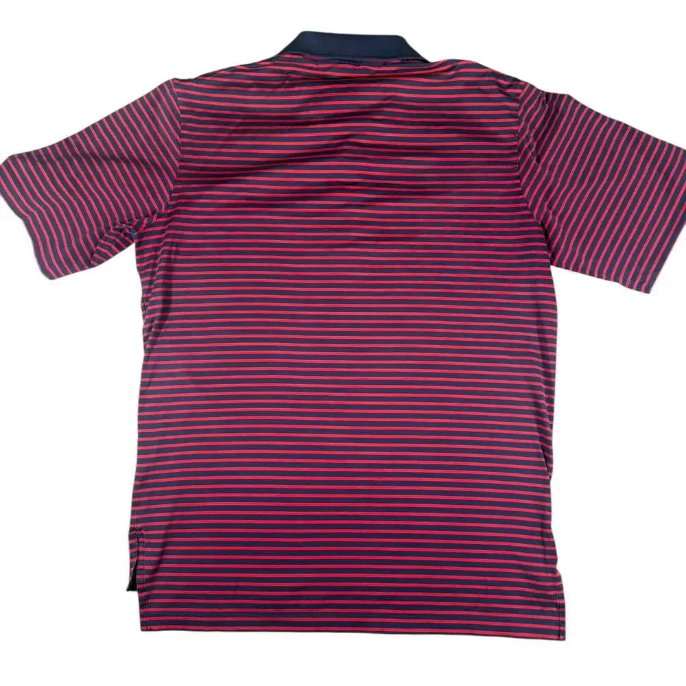 Polo‎ Golf Ralph Lauren Men's Shirt XL Navy Red Striped Short Sleeve Golf Casual